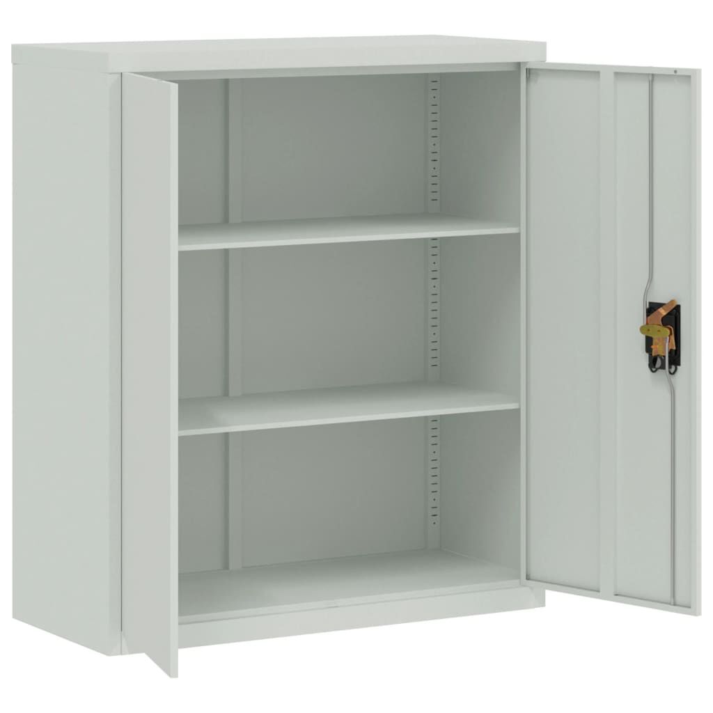 vidaXL File Cabinet Light Grey 90x40x105 cm Steel