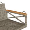 vidaXL Swing Bench Grey 63x62x40 cm Poly Rattan