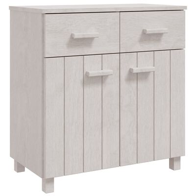 vidaXL Sideboard HAMAR White 79x40x80 cm Solid Wood Pine