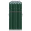 vidaXL Log Holder Green 300x45x100 cm Galvanised Steel