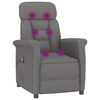 vidaXL Massage Chair Dark grey 70.5 x 96.5 x 95 cm Polyester