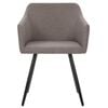 vidaXL Dining Chairs 2 pcs Taupe Fabric