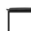 vidaXL 9 Piece Garden Dining Set with Cushions Black Textilene