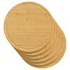vidaXL Chopping Boards 6 pcs &Oslash;40x1.5 cm Bamboo