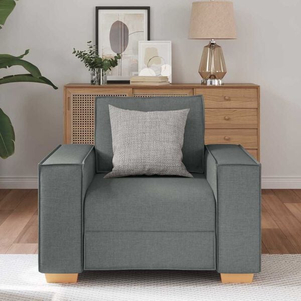 vidaXL Sofa Chair Dark Grey 60 cm Fabric