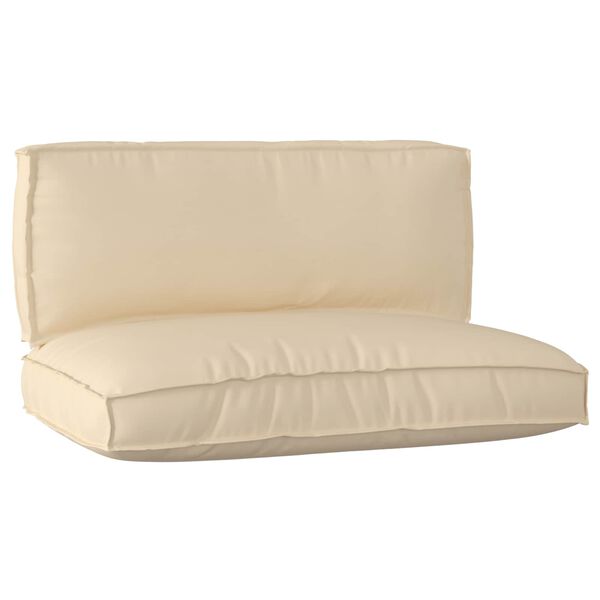 vidaXL Pallet Cushion Set 2 pcs Beige Oxford Fabric