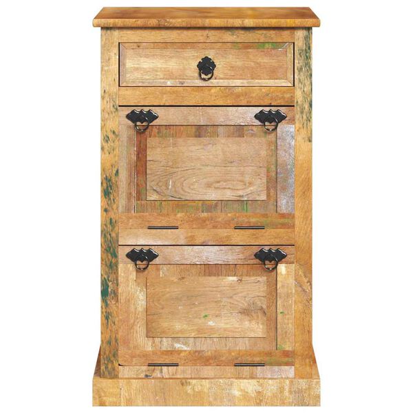 vidaXL 4-Layer Shoe Cabinet with Drawer Solid Reclaimed Wood