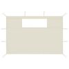 vidaXL Gazebo Sidewalls with Windows 2 pcs Cream