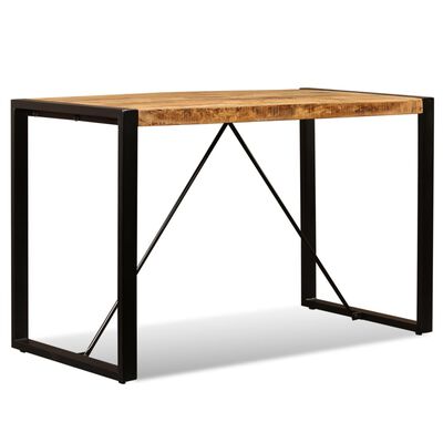 vidaXL Dining Table Solid Rough Mango Wood 120 cm