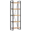 vidaXL 5-Tier Bookcase 60x30x180 cm Solid Mango Wood