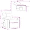 vidaXL Electric Stand up Massage Recliner Chair Cream Faux Leather