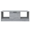 vidaXL Coffee Table Grey Sonoma 102x50x36 cm Engineered Wood