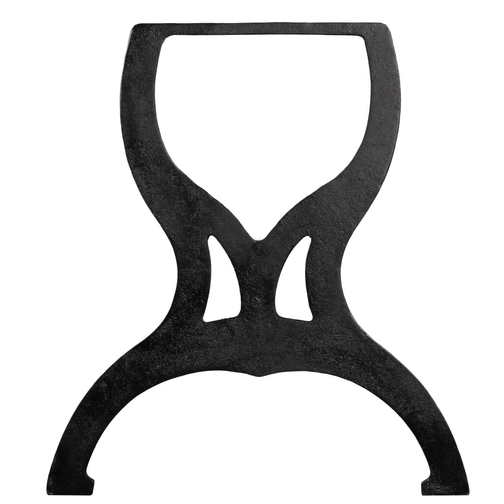 vidaXL Bench Legs 2 pcs X-Frame Cast Iron