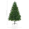 vidaXL Artificial Pre-lit Christmas Tree 150 cm Green