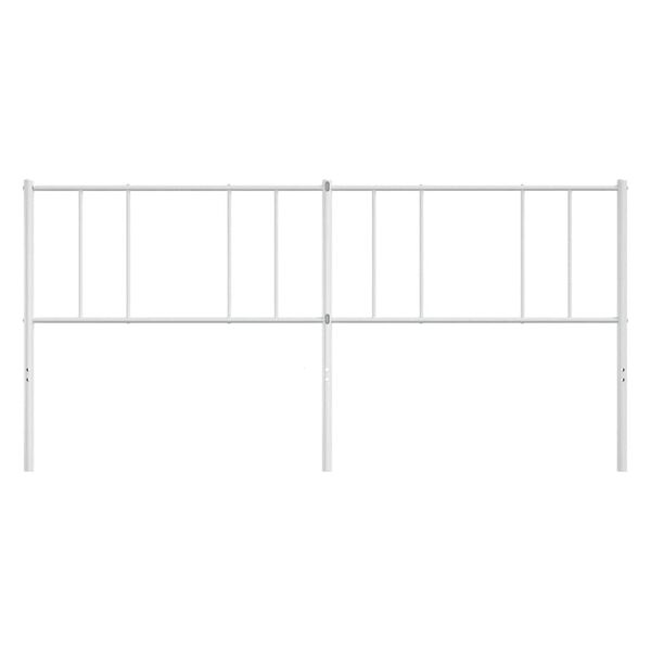 vidaXL Metal Headboard White 180 cm