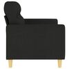 vidaXL 2-Seater Sofa Black 140 cm Fabric