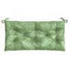 vidaXL Garden Bench Cushion Leaf Pattern 100x50x7 cm Oxford Fabric