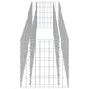 vidaXL Gabion Raised Bed Galvanised Steel 360x50x50 cm