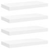 vidaXL Floating Wall Shelves 4 pcs White 50x23x3.8 cm MDF