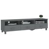 vidaXL TV Cabinet HAMAR Dark Grey 158x40x40 cm Solid Wood Pine