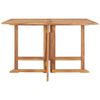 vidaXL Folding Garden Dining Table 110x110x75 cm Solid Wood Teak
