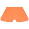 vidaXL Replacement Canopy for Garden Swing Orange 188/168x145/110 cm