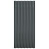 vidaXL Roof Panels 12 pcs Galvanised Steel Anthracite 80x36 cm