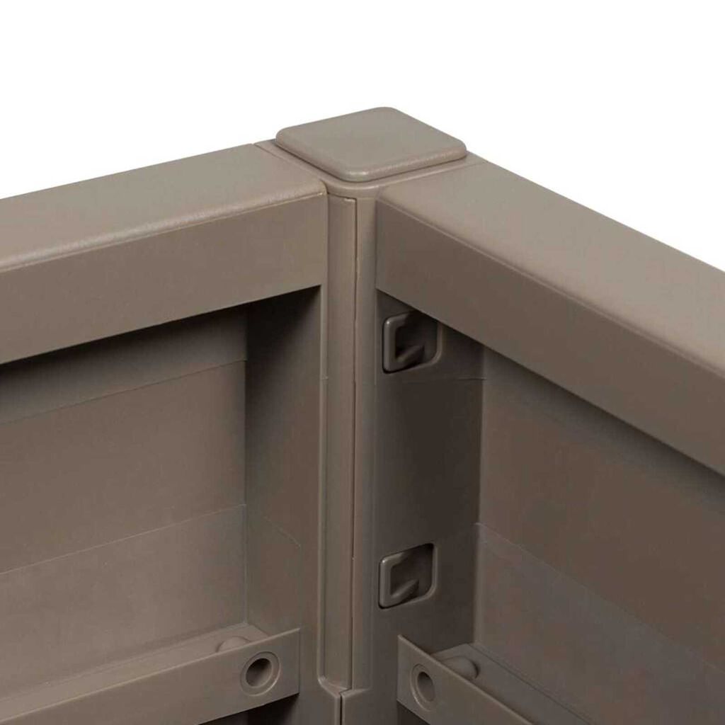 vidaXL Garden Planter Grey 36 x 36 x 35 cm Polypropylene