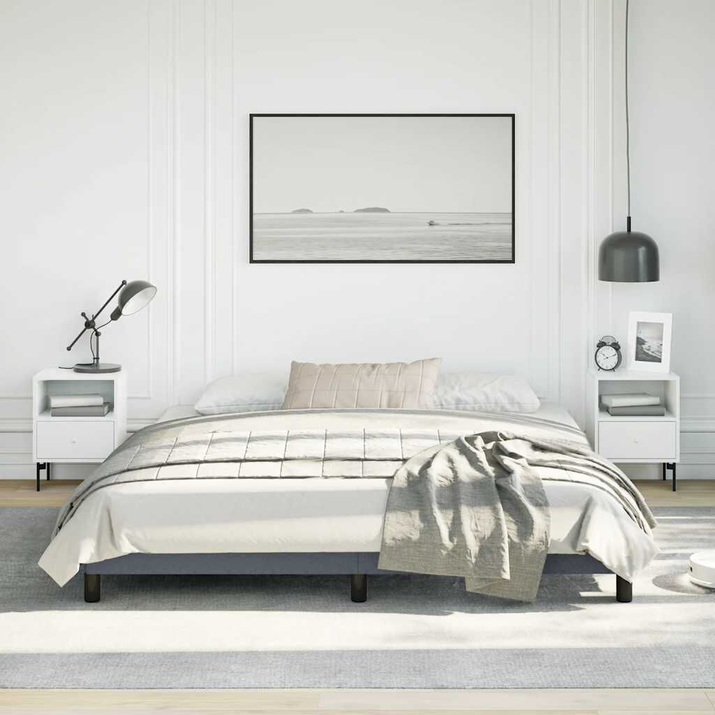 vidaXL Bed Frame without Mattress Dark Grey California King Velvet