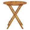 vidaXL Folding Garden Table 70 cm Solid Acacia Wood