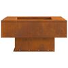 vidaXL Fire Pit Brown 60 x 60 x 30 cm Weathering steel