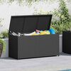 vidaXL Garden Storage Box Black 120x50x60 cm Poly Rattan