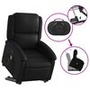 vidaXL Stand up Massage Recliner Chair Black Faux Leather