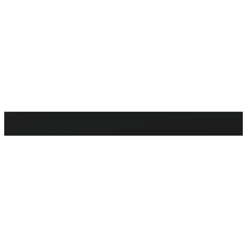 vidaXL Bookshelf Boards 4 pcs Black 100x10x1.5 cm Engineered Wood