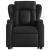 vidaXL Stand up Massage Recliner Chair Black Faux Leather