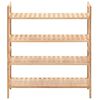vidaXL Shoe Rack Solid Walnut Wood 69x26x81 cm