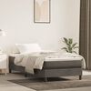 vidaXL Box Spring Bed Frame Dark Grey Twin XL Velvet (US Only)