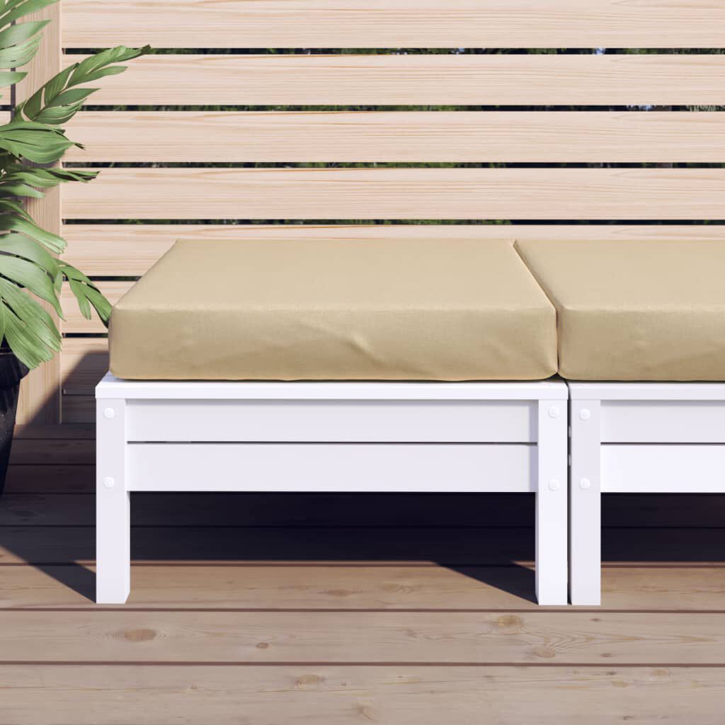 vidaXL Pallet Cushion Melange Beige 60x60x9.5 cm Fabric