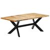 vidaXL Dining Table 200x100x75 cm Solid Mango Wood