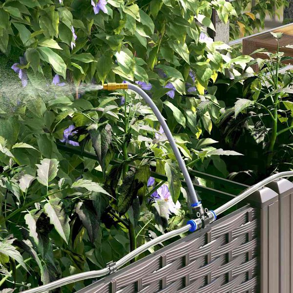 vidaXL Garden Brown 120 x 40 x 142 cm Steel