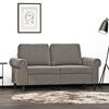 vidaXL 2-Seater Sofa Light Grey 120 cm Velvet