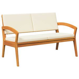 vidaXL Garden Bench with Cushion Brown Solid Acacia wood