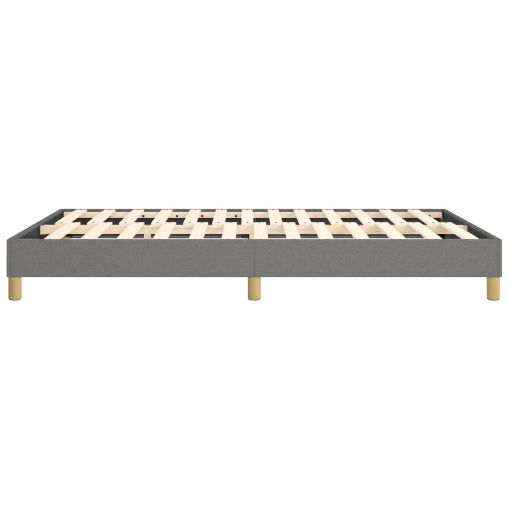 vidaXL Bed Frame without Mattress Dark Grey Full Fabric (US Only)