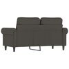 vidaXL 2-Seater Sofa Dark Grey 120 cm Velvet