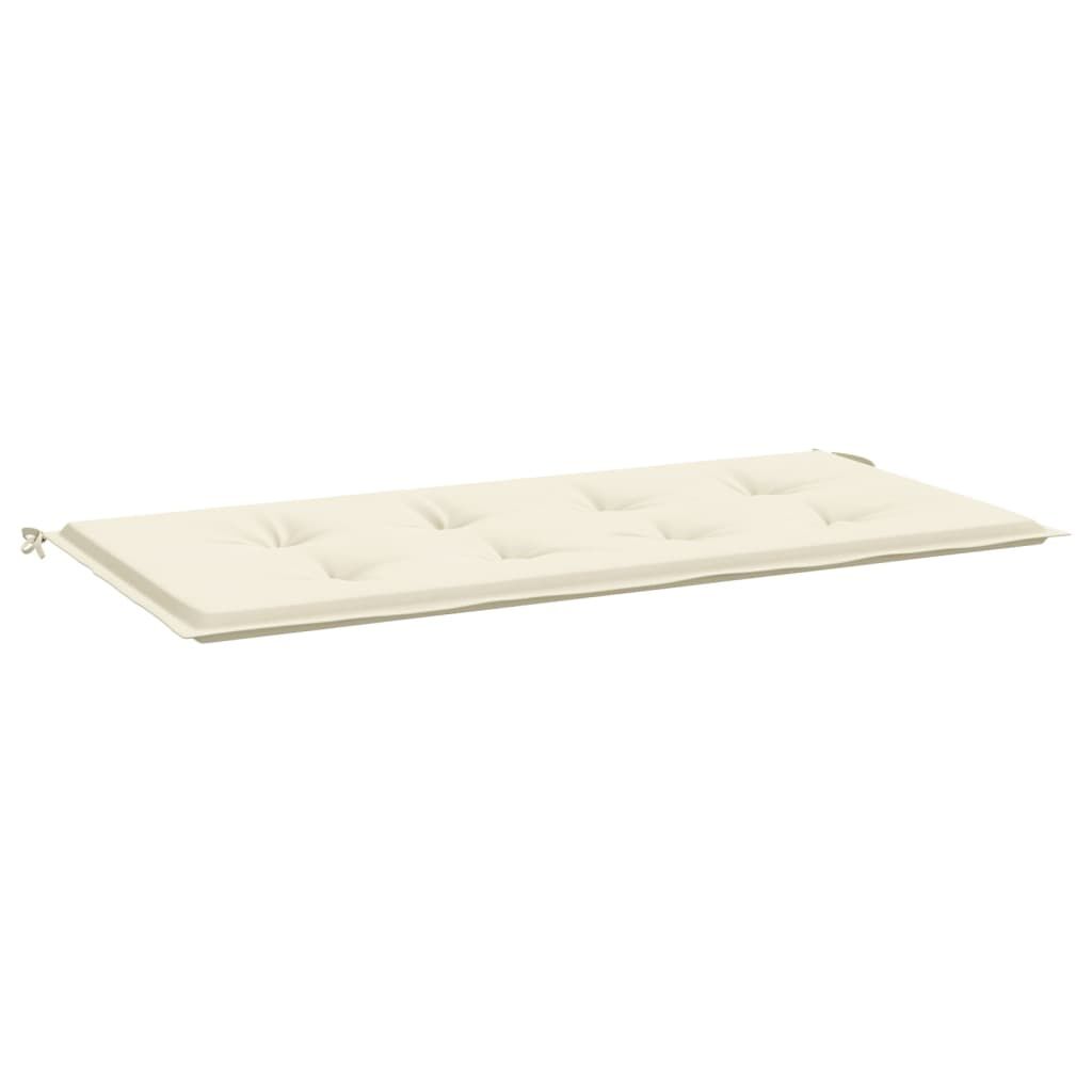 vidaXL Garden Bench Cushion Cream 120x50x3 cm Oxford Fabric