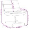 vidaXL Swivel Chair Manual Black 63 x 75 x 76 cm Faux leather