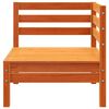vidaXL Garden Sofa 3-Seater Wax Brown Solid Wood Pine