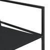 vidaXL 9 Piece Garden Dining Set Black Textilene