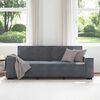 vidaXL 3-Seater Sofa Dark Grey 180 cm Velvet