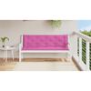 vidaXL Garden Bench Cushions 2pcs Pink 150x50x7cm Fabric